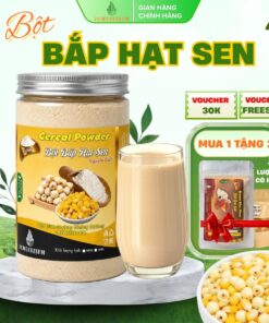 Bột Bắp Hạt Sen Nguyên Chất Powderfarm - Bột ngũ cốc dinh dưỡng
